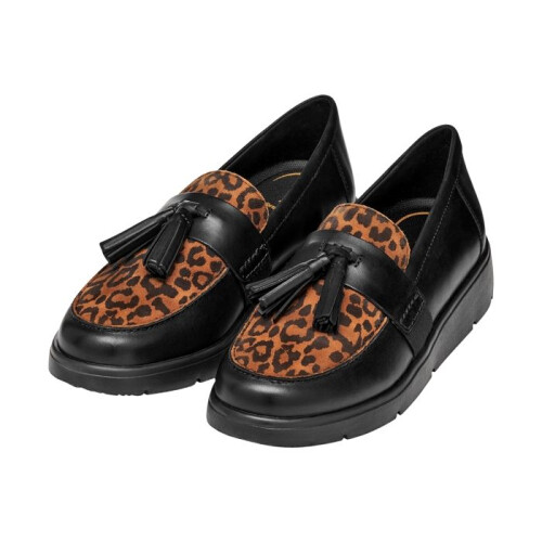 Geox Mocassin Cuir Geox Arlara - Noir/Cognac 2