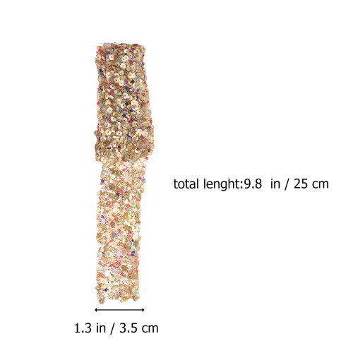1M Ceinture Ruban Bling Strass Accessoire Couture 1