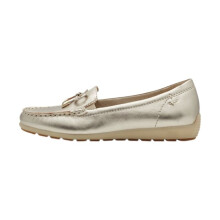 Mocassins de Couro Tamaris - Ouro Claro