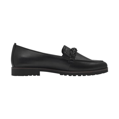 Mocassin em Couro Tamaris Touch-It - Preto Leather 1