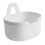 Large Capacity Plastic Wall Mount Organizer Hanging Basket White 13