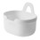 Large Capacity Plastic Wall Mount Organizer Hanging Basket White 3