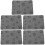 5pcs Pet Feeding Mat Quick Dry Absorbent Bowl Floor Mat 8