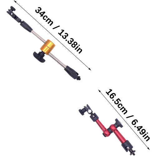 Base Generic Adjustable Stand for Dials Indicators Aluminum Alloy Construction Long Reach for Large Workpieces 2
