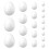 90 Pcs DIY Graffiti Froth Fake Easter Eggs Craft Kit 1