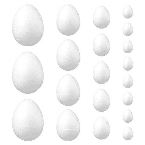 90 Pcs DIY Graffiti Froth Fake Easter Eggs Craft Kit