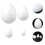 90 Pcs DIY Graffiti Froth Fake Easter Eggs Craft Kit 9