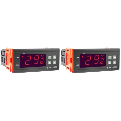 2 Pcs Digital Temperature Controller Thermostat for Aquarium Incubator 1