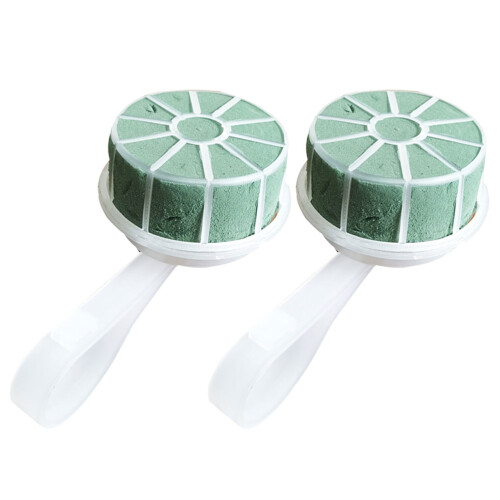 4Pcs Durable Plastic Wedding Bouquet Holders Green DIY Floral Handle
