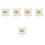 5pcs Wedding Ring Pillow White Flower Holder 4