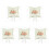 5pcs Wedding Ring Pillow White Flower Holder 2