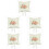 5pcs Wedding Ring Pillow White Flower Holder 6