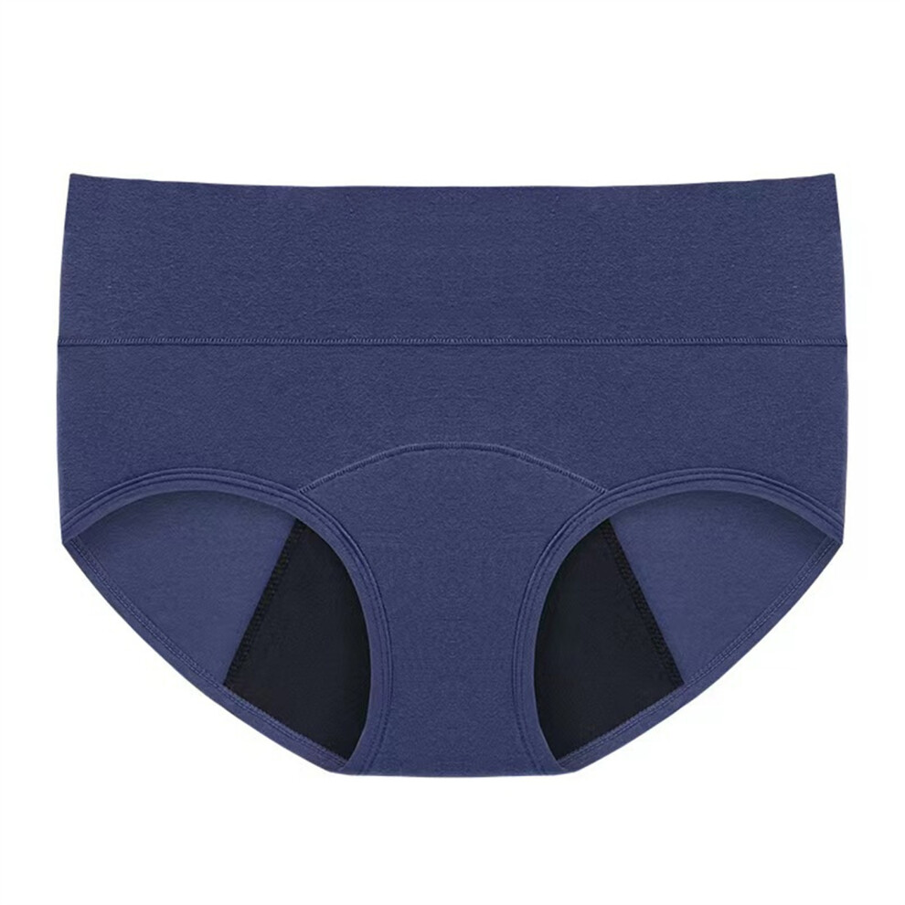 Blue Womens Period Panties Leakproof Underwear Heavy Flow- L