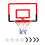Home Exercise Basketball Hoop Wall Frame-Without ball Chinese 1