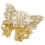 Eye-Catching Butterfly Fabric Applique Sequined Sewing on-Khaki 1