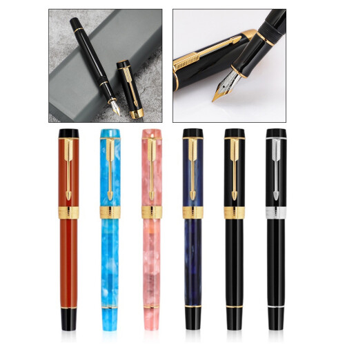 Fountain Pen Smooth Writing Pen-EF nib snowflake white 2