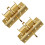 2Pcs Multifunctional Spring Position Hinge Door Closer 90-Gold 1