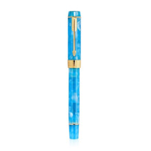 Smooth Writing Pen Fine Nib-Artistic curved tip Aquamarine