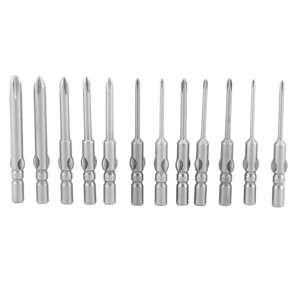 12Pcs Cross Bit Magnetic Screwdriver Accessories