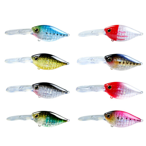 Small Crankbait Wobbler Slow Sinking Artificial Hard Baits-H. 1
