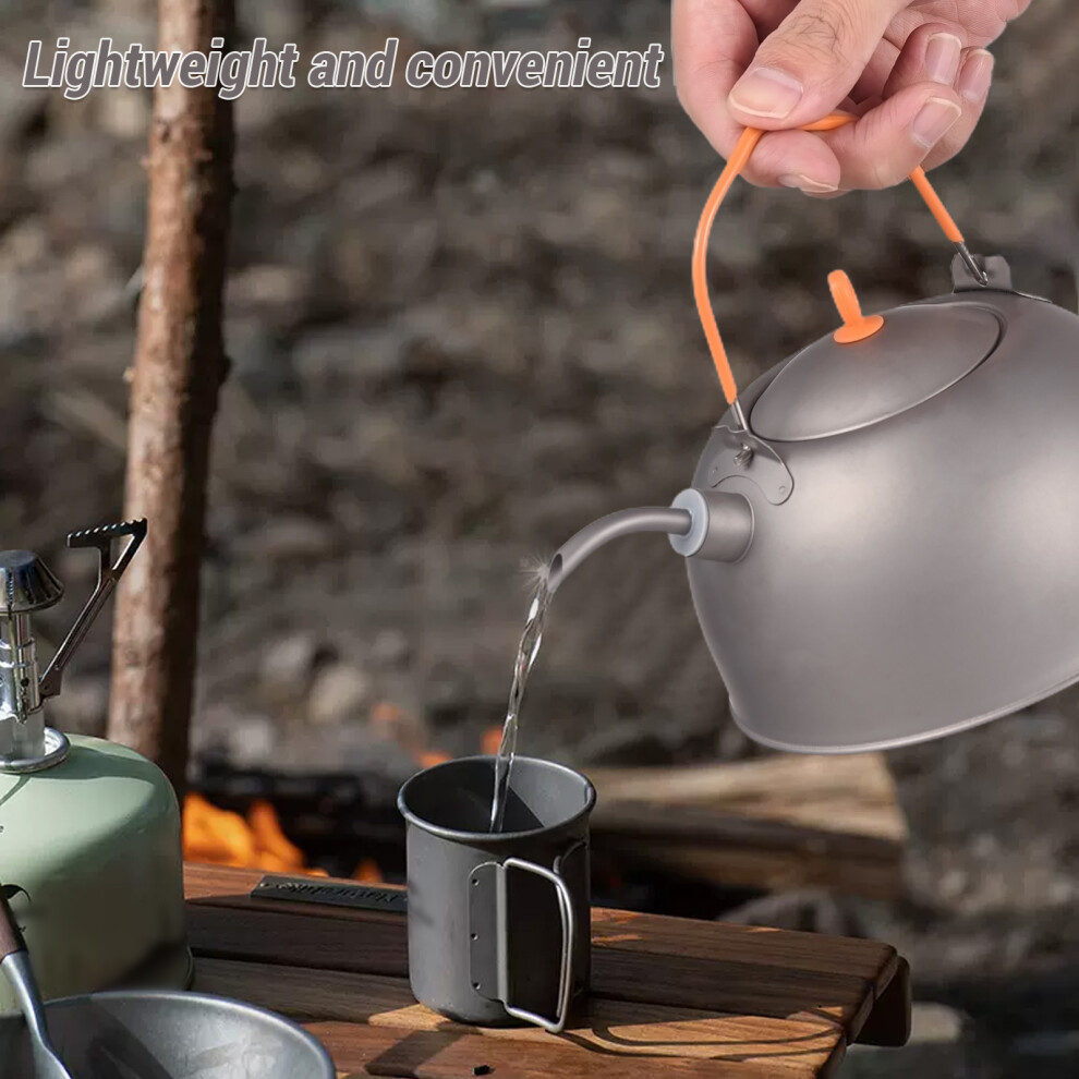 0.5L Titanium Kettle with Coffee Drip Spout, Lightweight for Camping-image-OPC-PKGZWYV-NEW