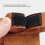 Brauner PU-Leder-Bogenschieß-Handschuh, 2-Finger-Linkshandschutz 6