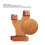 Brauner PU-Leder-Bogenschieß-Handschuh, 2-Finger-Linkshandschutz 4