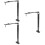 3pcs Metal Aquarium Light Stand Support Bracket 9