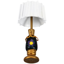 2Pcs Miniature Wooden Lamps for Tiny Houses Assorted Color Decor