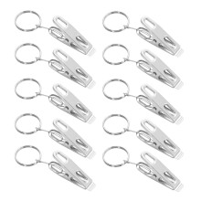 30 Pcs Curtain Clips with Rings Rustproof Drapery
