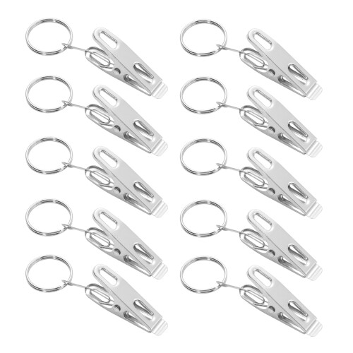 30 Pcs Curtain Clips with Rings Rustproof Drapery