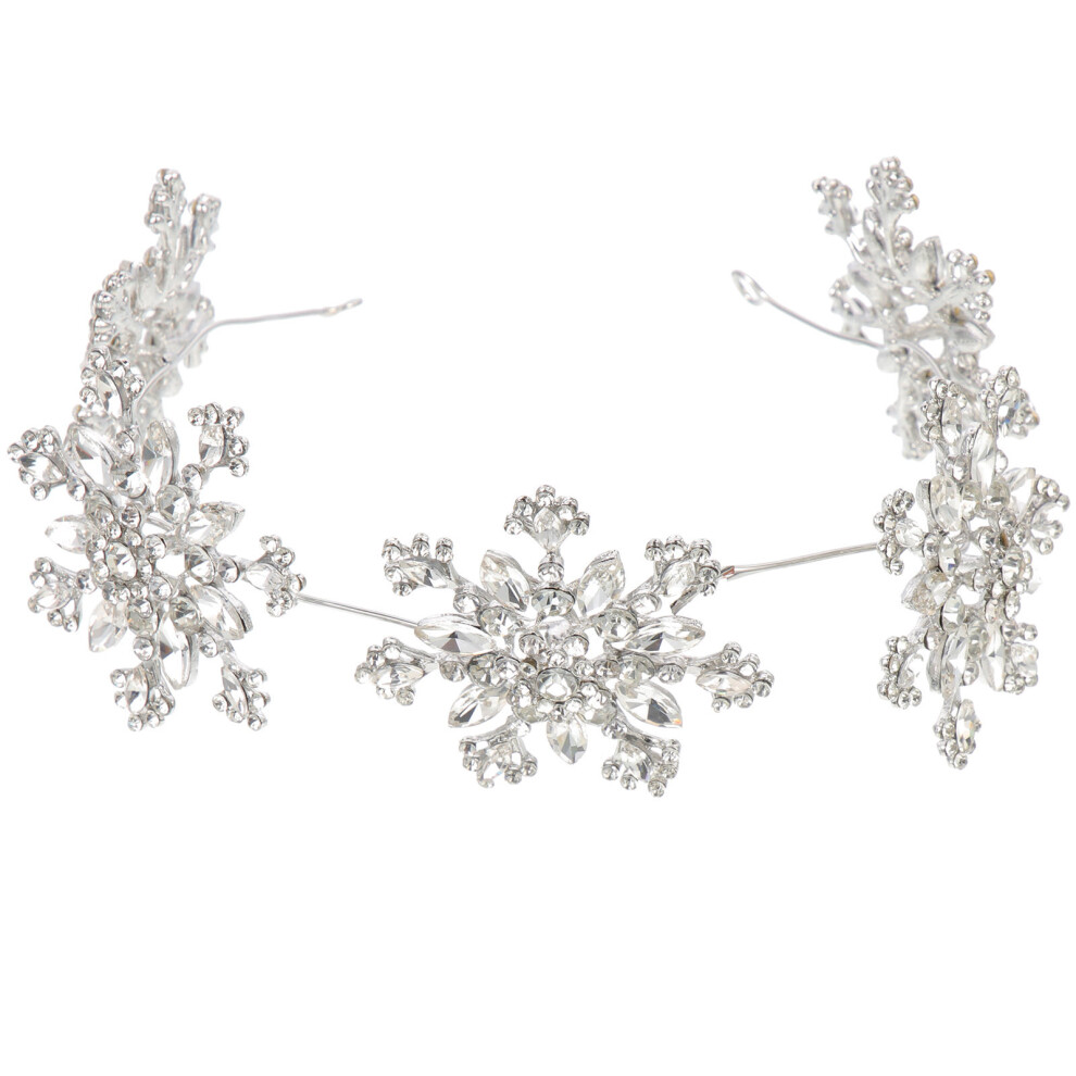 4 Szt. Opaski Z KryształKami W Motywie PłAtka śNiegu Dla Panny MłOdej-image