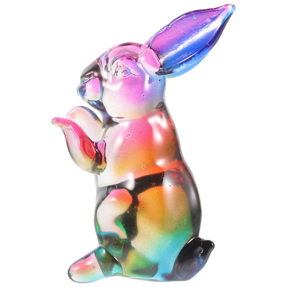 Figurka KróLika Z KryształU, 5 Sztuk, Ozdoba Na Rok KróLika-image