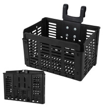 Folding Front Bicycle Basket Durablee Handlebar Mounting Detachable Storage Rack For Road And Mountain Bikes Carrier