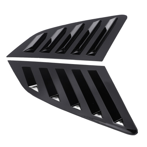 2Pcs Rear Side Window Louver Cover Left Right Rear 2