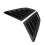 2Pcs Rear Side Window Louver Cover Left Right Rear 4