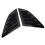 2Pcs Rear Side Window Louver Cover Left Right Rear 1