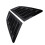 2Pcs Rear Side Window Louver Cover Left Right Rear 2