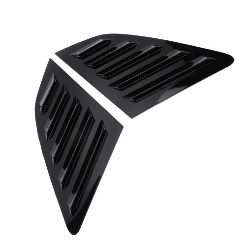 2Pcs Rear Side Window Louver Cover Left Right Rear 1