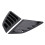2Pcs Rear Side Window Louver Cover Left Right Rear 9