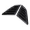 2Pcs Rear Side Window Louver Cover Left Right Rear 6