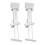 2PCS Stabilizer Jack 650lbs Support 1000lbs 9