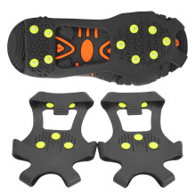 Schnee- & Eis-Schuhgrifffe, 1 Paar, rutschfeste Spikes für Wandern & Bergsteigen, XL 43-45