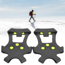 Eisspikes Schuhgriffe Crampons mit 10 Zähnen für Wanderschuhe/Kletterschuhe Größe 36-38