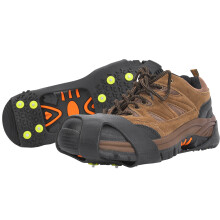 10 Stück rutschfeste Eiskrallen für Schuhe – Schneeklammern zum Wandern & Klettern, Größe 39-42