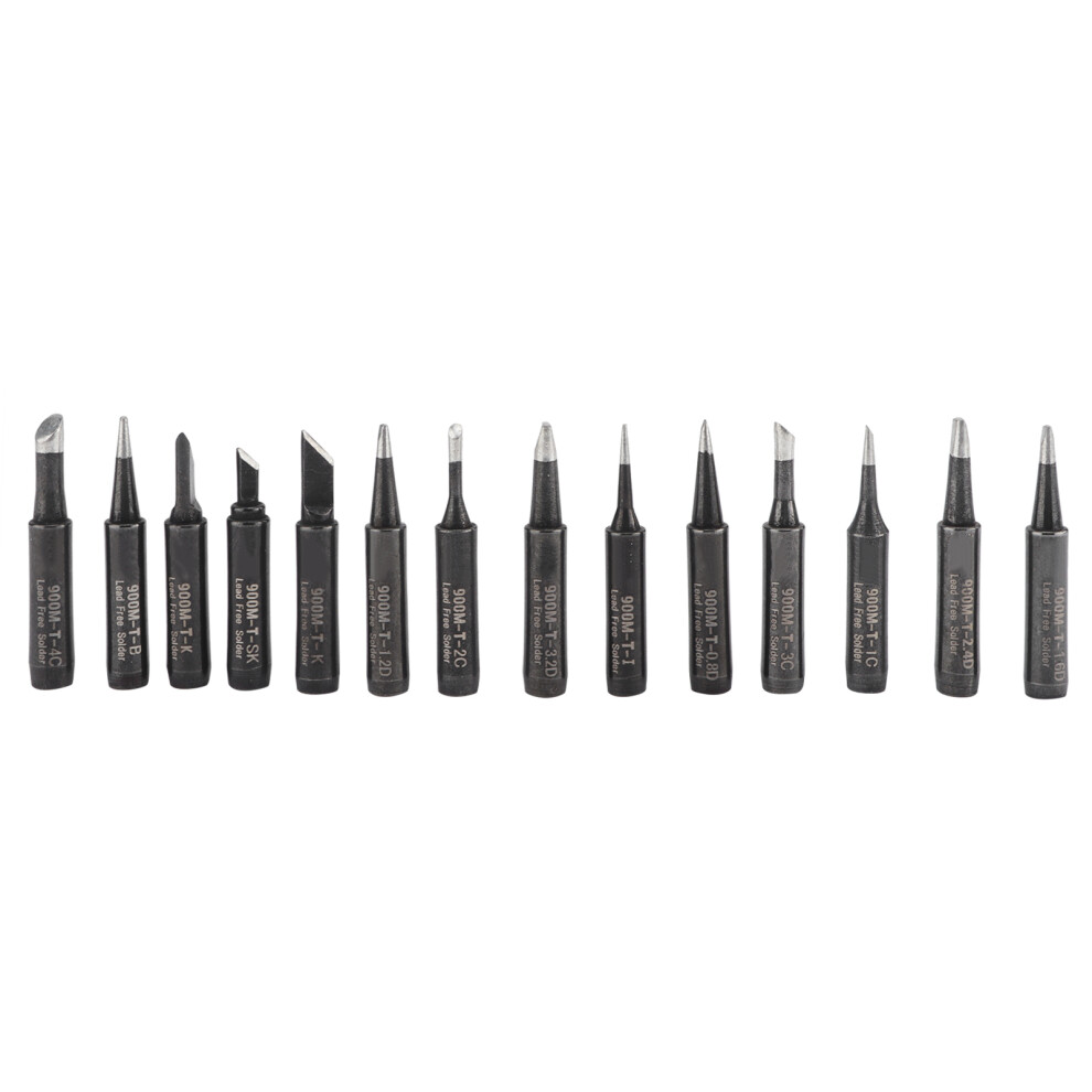 14Pcs Soldering Iron Tips External Heating Copper