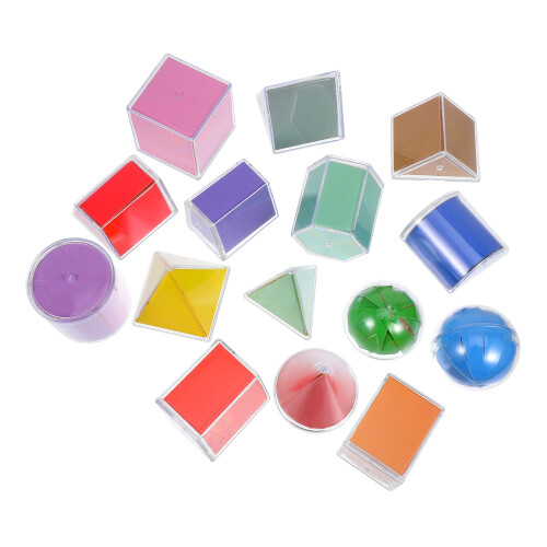 45 . juguetes 3D translúcidos para de , sólidos geométricos 1