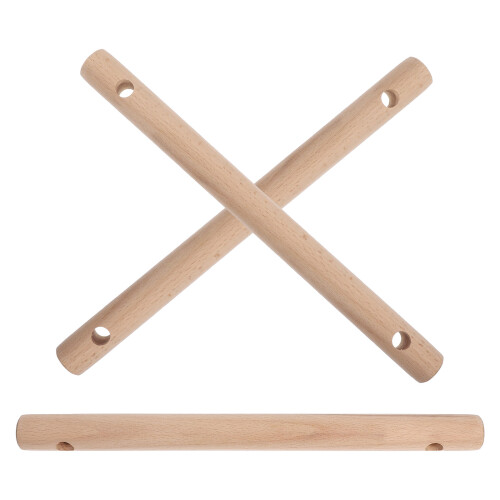 varillas madera 30 cm, 6 uds, para cuerda, redondos 2