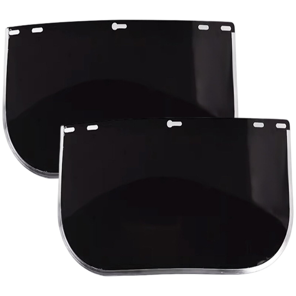 Tinted Face Shield 2 Pack, 15.5 X 7.9 Inch Replacement Safety Shield For Hard Hat Welding Grinding Diy Cosplay Helmet 9084446929126