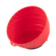 Gym Chalk Bowl Portable Chalk Container For Weightlifting Sports And Workout Red 15x12.5 cm